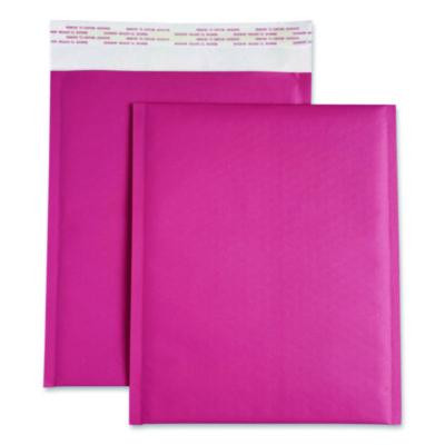 Self-Sealing Bubble Mailer, 8.5 x 11, Pink, 12/Pack