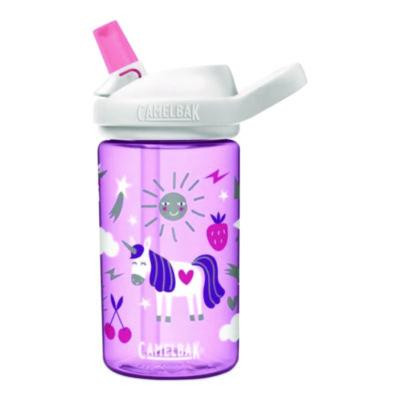Eddy + Kids Water Bottle, Unicorn Design, 12 Oz, Multicolor
