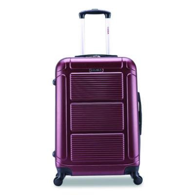 Pilot Hard Side Carry-On Suitcase, Four-Wheeled Spinner, 16.34 x 10.24 x 25.39, Wine