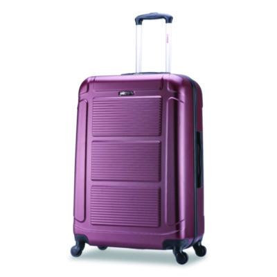 Pilot Hard Side Carry-On Suitcase, Four-Wheeled Spinner, 16.34 x 10.24 x 25.39, Wine