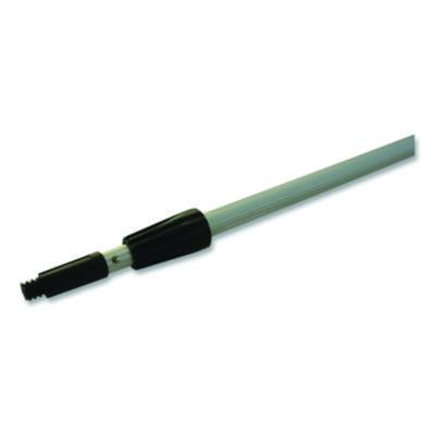 Aluminum Extension Pole, Two Sections, 8 Ft, Silver/Black