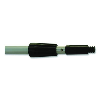 Aluminum Extension Pole, Two Sections, 8 Ft, Silver/Black