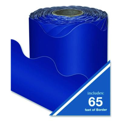 Rolled Scalloped Border, 2.25" x 65 Ft, Navy