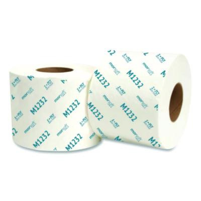 Morsoft Controlled Bath Tissue, Septic Safe, 1-Ply, White, 1,200 Sheets/Roll, 48 Rolls/Carton
