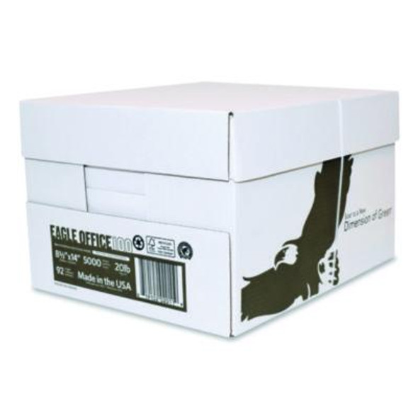Recycled Multipurpose Paper, 92 Bright, 20 Lb Bond Weight, 8.5 x 14, White, 500/Ream, 5 Reams/Carton