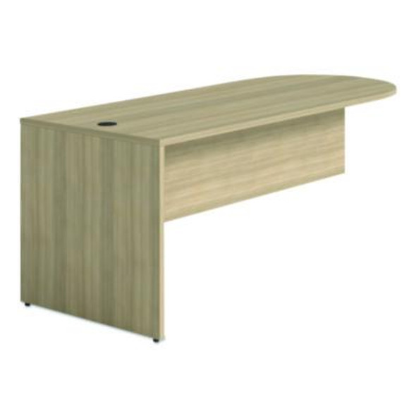 Alera Seville Series D-Top Peninsula With Modesty Panel, 30w x 72d, Oak
