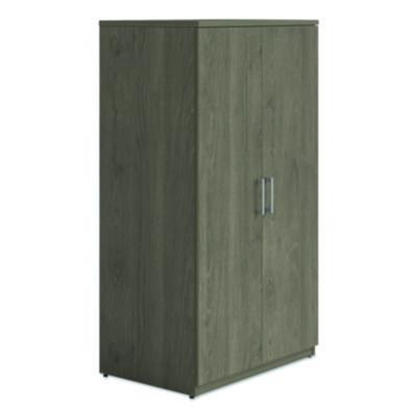 Alera Seville Series Storage Cabinet, 4 Shelves, 35.43" x 23.62" x 64.37", Walnut