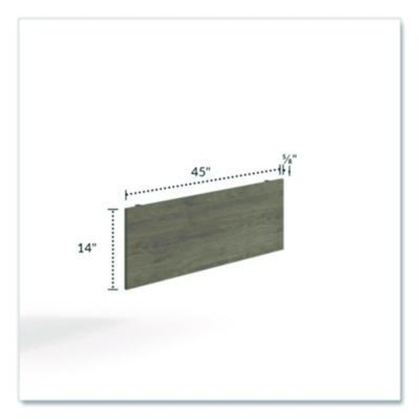 Alera Seville Series Modesty Panel For D-Top Tables, 44.3w x 0.63d x 13.78h, Walnut Melamine/Wood