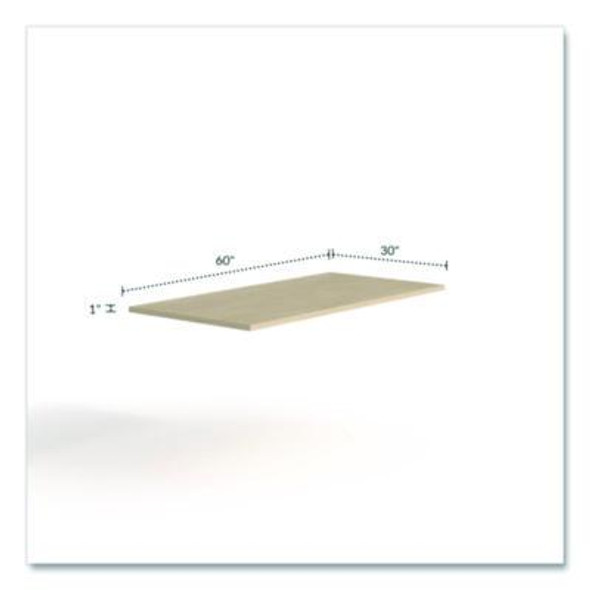 Alera Seville Series Sit-To-Stand Tabletop, Rectangular, 57.09w  x 28.54d x 1h, Maple