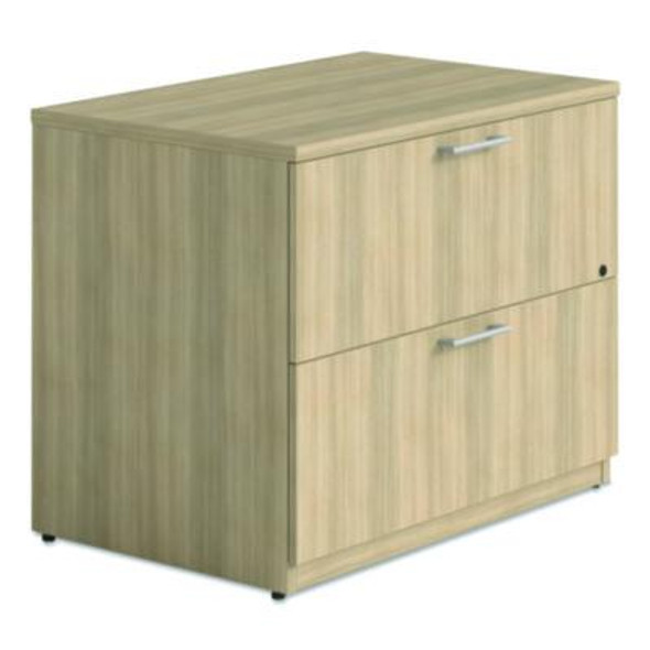 Alera Seville Series Lateral File Cabinet, 2 Legal-/Letter-Size Lateral Drawers, 35.43" x 23.62" x 29", Oak