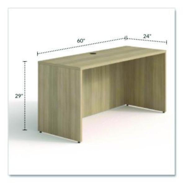 Alera Seville Series Multipurpose Desk Table, 59.06" x 23.62" x 29", Oak