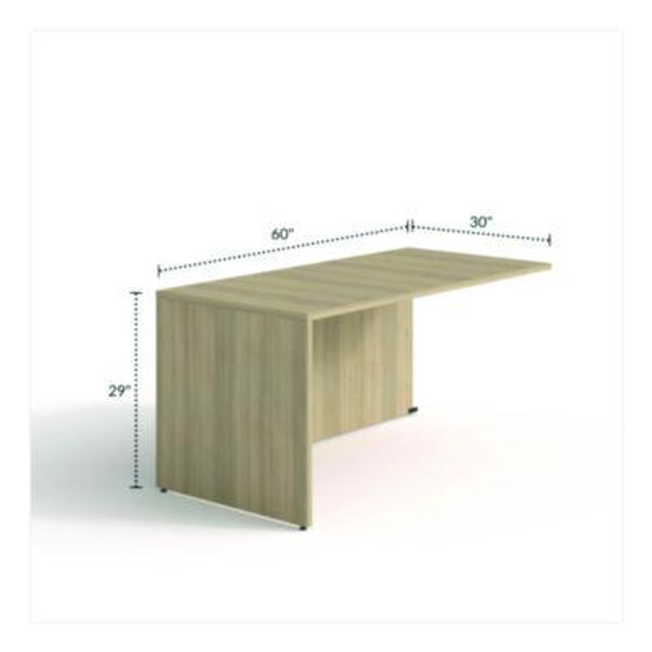 Alera Seville Series Return, Reversible, 59.06" x 29.53" x 29", Oak