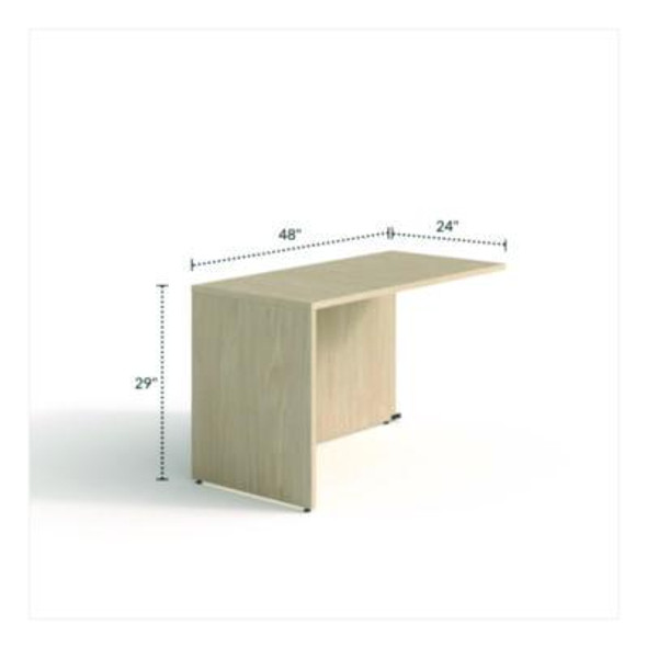 Alera Seville Series Return Shell, Reversible, 47.24" x 23.62" x 29", Maple