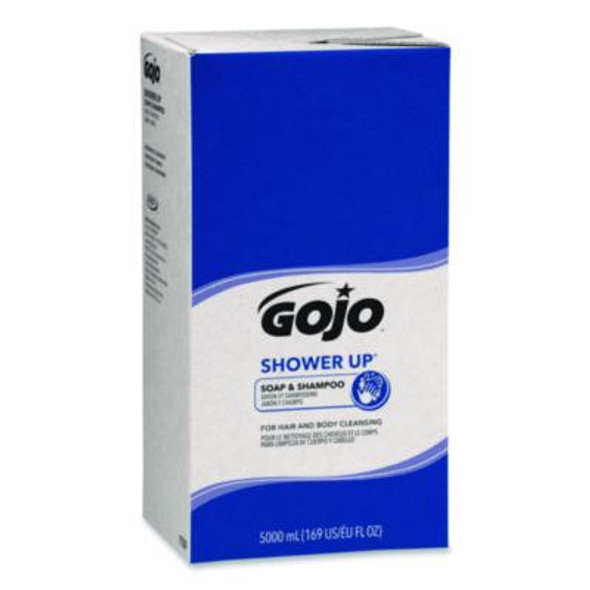 Shower Up Soap And Shampoo, Clean, 5,000 Ml Refill Bag, 2/Carton