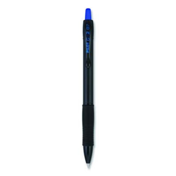 G2 Edge Premium Gel Roller Pen, Retractable, Fine 0.7 Mm, Blue Ink, Black/Blue Barrel, Dozen
