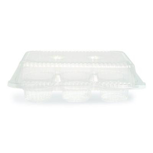 Bakery Containers, Muffin/Cupcake, 7.25 x 9.88 x 3.13, Clear, 250/Carton