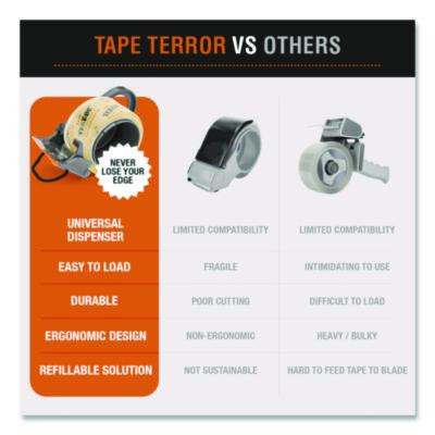 All Purpose Packaging Tape, 3" Core, 1.88" x 54.6 Yds, Clear, 6/Pack