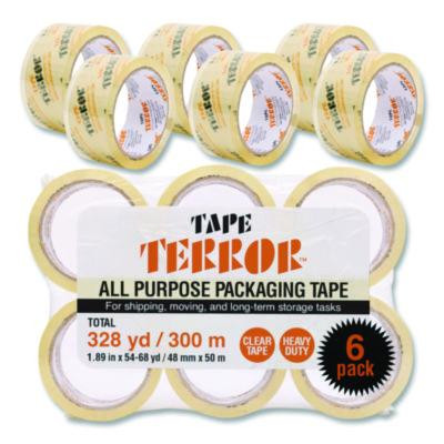 All Purpose Packaging Tape, 3" Core, 1.88" x 54.6 Yds, Clear, 6/Pack
