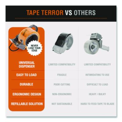 Heavy-Duty Packaging Tape, 3" Core, 1.88" x 54.6 Yds, Clear, 6/Pack