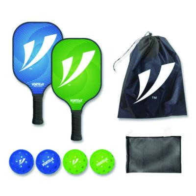 Pickleball Set, Blue/Green, 15.75" x 7.75" x 2.9"