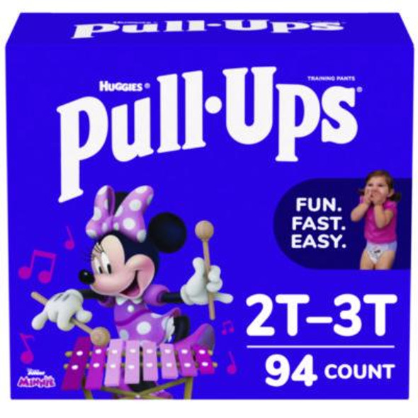 Pull-Ups Learning Designs Potty Training Pants For Girls, 2T-3T, 16 Lbs To 34 Lbs, 94/Carton