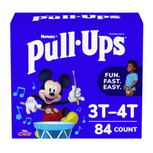 Pull-Ups Learning Designs Potty Training Pants For Boys, Size 5, 3T-4T, 32 Lbs To 40 Lbs, 84/Carton