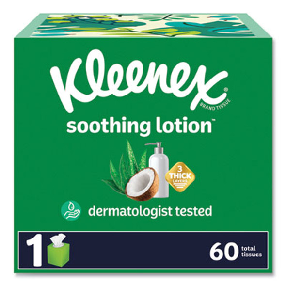 Soothing Lotion Facial Tissue, 3-Ply, White, 60 Sheets/Box, 27 Boxes/Carton