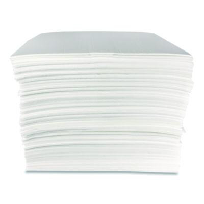 Mighty Mat Heavy Absorbent Pads, Stay Put Backing, 18 Gal, 16 x 18, 100/Box