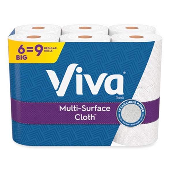 Multi-Surface Cloth Choose-A-Sheet Kitchen Roll Paper Towels 2-Ply, 11 X 5.9, White, 83/Roll, 6 Rolls/Pack, 4 Packs/Carton