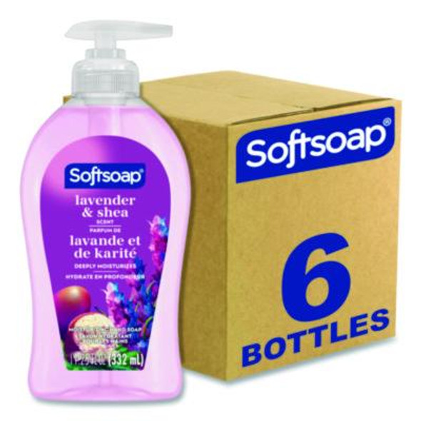 Liquid Hand Soap Pumps, Lavender Shea Scent, 6/Carton