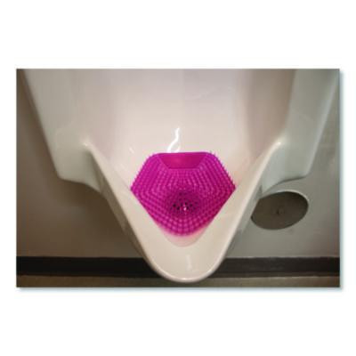 Anti-Splash Urinal Screen, Apple Cinnamon Scent, Red, 0.11 Oz, 10/Box