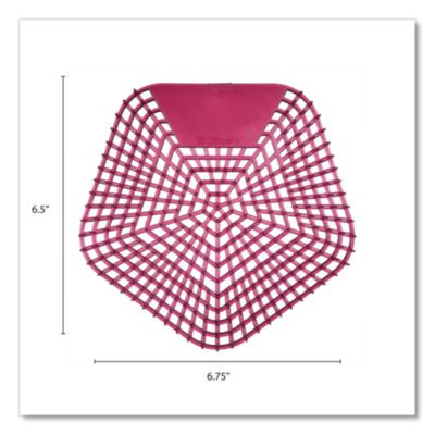 Anti-Splash Urinal Screen, Apple Cinnamon Scent, Red, 0.11 Oz, 10/Box