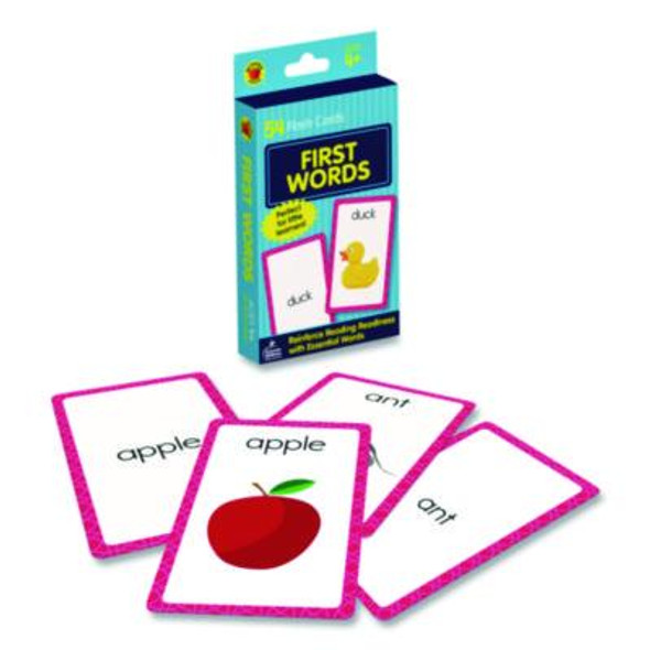 First Words Flash Cards, Grades Pre-K To 1, 3.25" x 5.25", Assorted Colors, 54 Cards