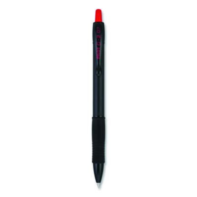 G2 Edge Premium Gel Roller Pen, Retractable, Fine 0.7 Mm, Red Ink, Black/Red Barrel, Dozen