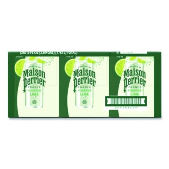 Maison Perrier Sparkling Water,11.15 Oz Can, Lime, 8 Cans/Box