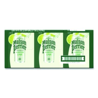 Maison Perrier Sparkling Water,11.15 Oz Can, Lime, 8 Cans/Box