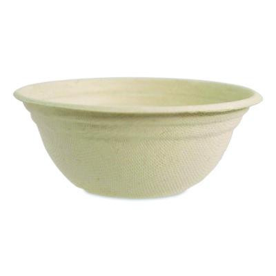 Fiber Barrel Bowls, 8 Oz, 4.5" Diameter x 1.8" h, Natural, Paper, 500/Carton