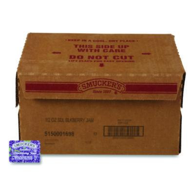 Jelly/Jam Plastic Portion Control Cups, Blackberry, 0.5 Oz Cup, 200/Carton