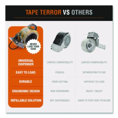 Pro-Grade Packaging Tape, 3" Core, 1.88" x 54.6 Yds, Clear