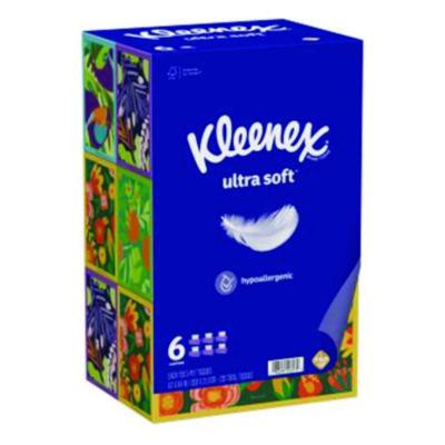 Ultra Soft Facial Tissue, 3-Ply, White, 120 Sheets/Box, 6 Boxes/Pack, 4 Packs/Carton