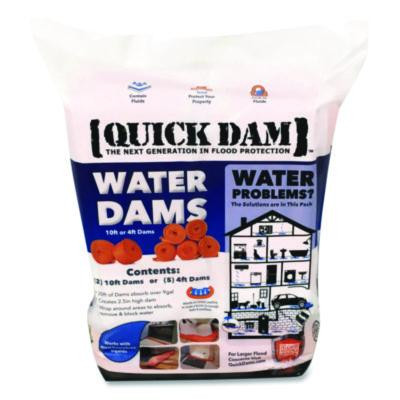 Water Dams, 2.5" x 10 Ft x 2.5", 2/Pack