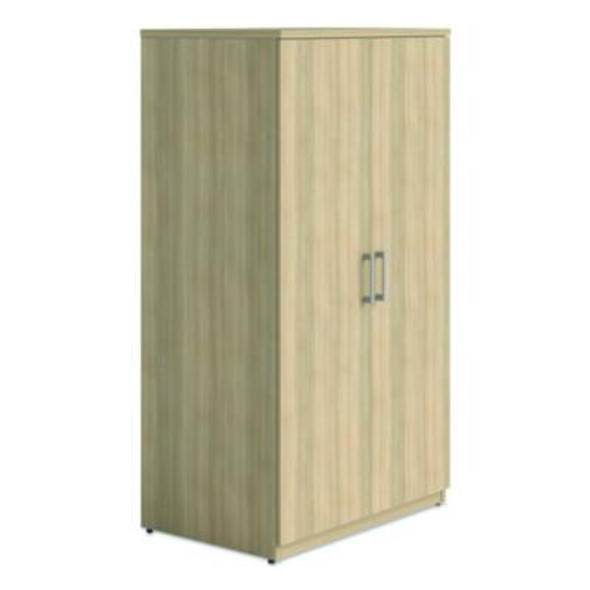 Alera Seville Series Storage Cabinet, 4 Shelves, 35.43" x 23.62" x 64.37", Oak