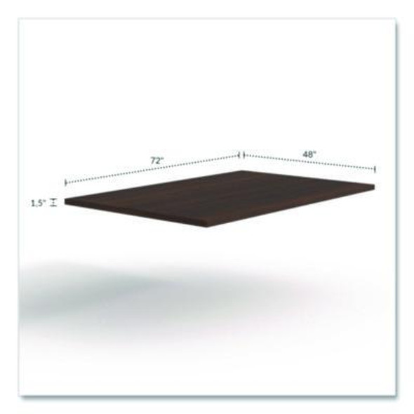 Alera Seville Rectangular Conference Table Top, 70.87" x 47.24" x 1.5", Mahogany