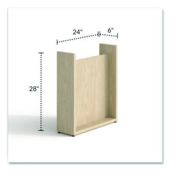 Alera Seville Slim Modular Conference Table Base, 23.62w x 5.91d x 28h, Maple