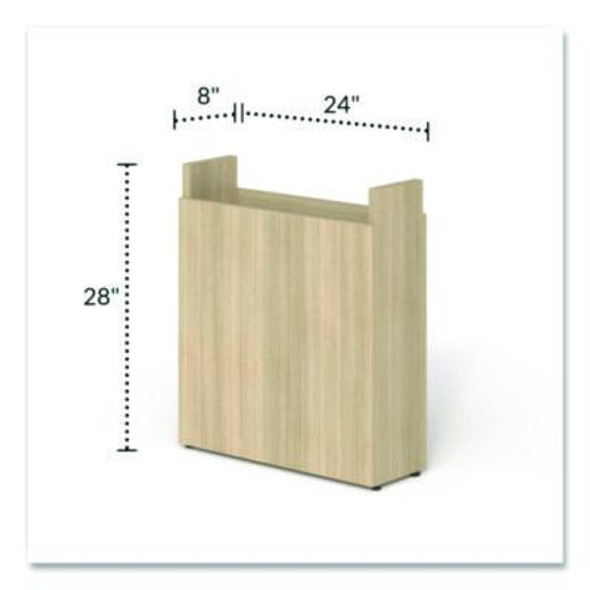 Alera Seville Modular Table Base, 23.62w x 7.4d x 28h, Oak