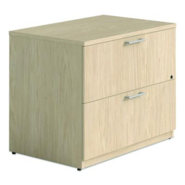 Alera Seville Series Lateral File Cabinet, 2 Legal/Letter-Size Lateral/Lateral Drawers, 35.43" x 23.62" x 29", Maple