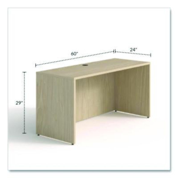 Alera Seville Series Multipurpose Desk Table, 59.06" x 23.62" x 29", Maple