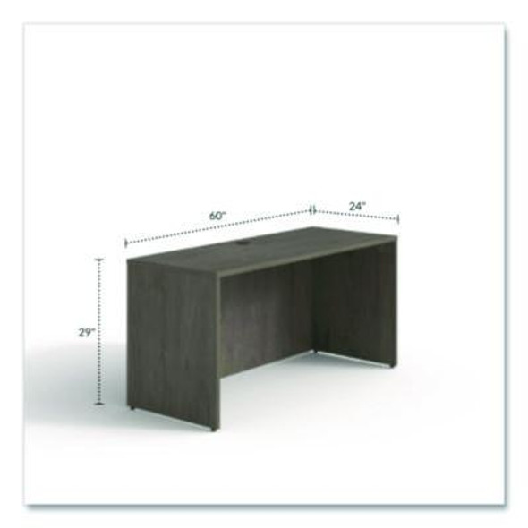Alera Seville Series Multipurpose Desk Table, 59.06" x 23.62" x 29", Walnut