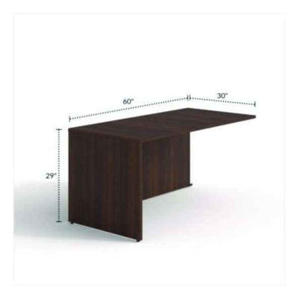 Alera Seville Series Return, Reversible, 59.06" x 29.53" x 29", Mahogany