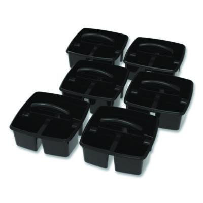 Small Caddy, 9.25 x 9.25 x 12, Black, 6/Pack